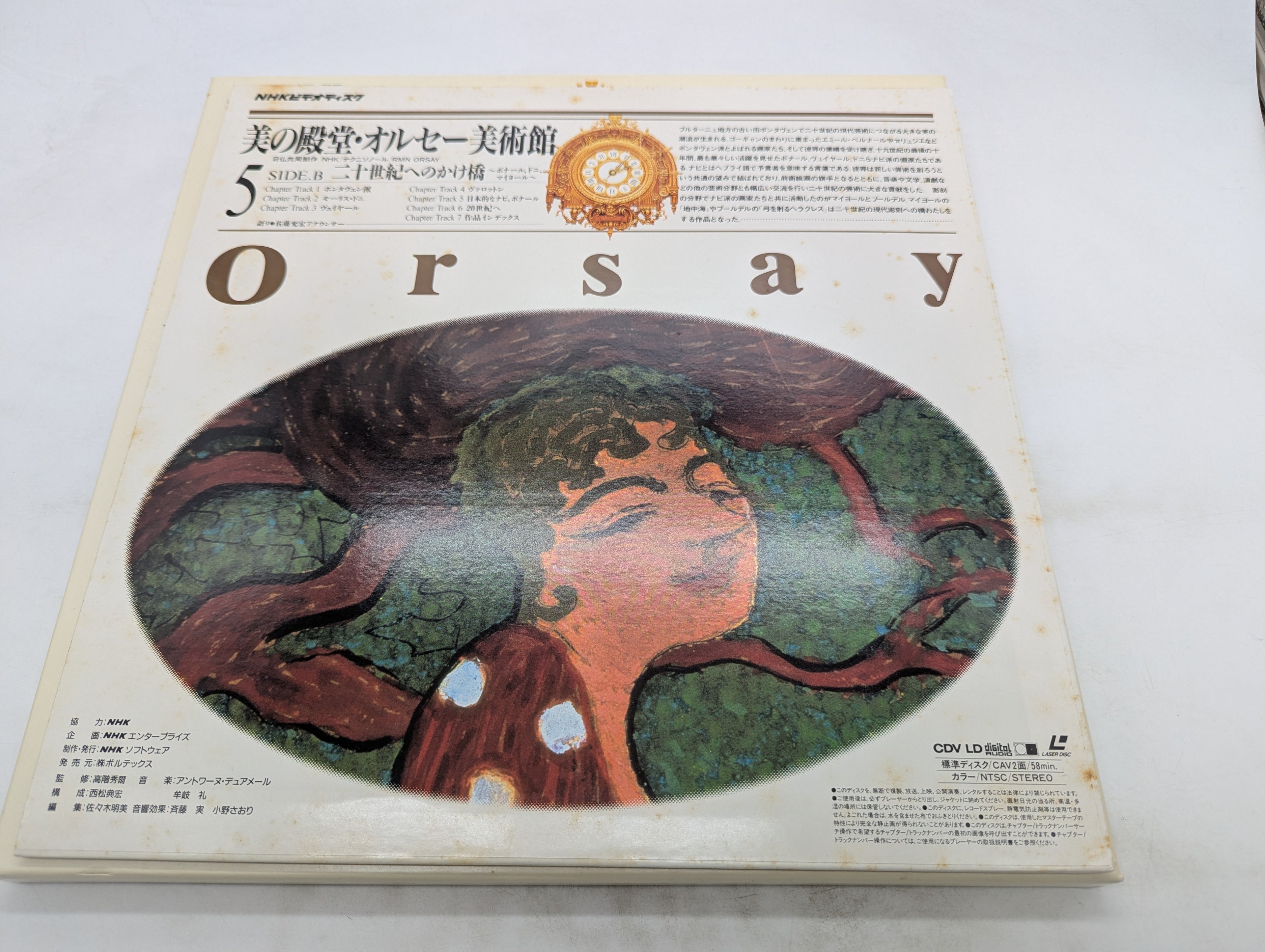 NHK Video Disc (Laserdisc) "Bi no Dendou: Musee d'Orsay" Vol. 5 -- Japanese Art Documentary SWO-0009